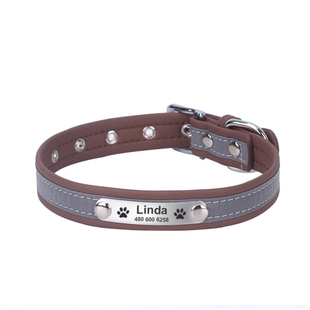 Personalized Leather Dog Collar - Safe Items For Pets