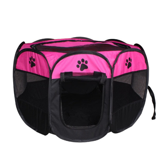 Portable Folding Dog Cage - Safe Items For Pets