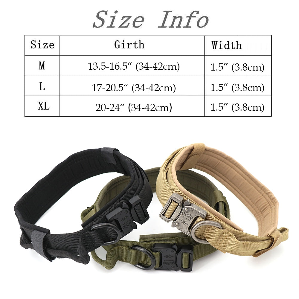 Adjustable Pet Tactical Collar - Safe Items For Pets